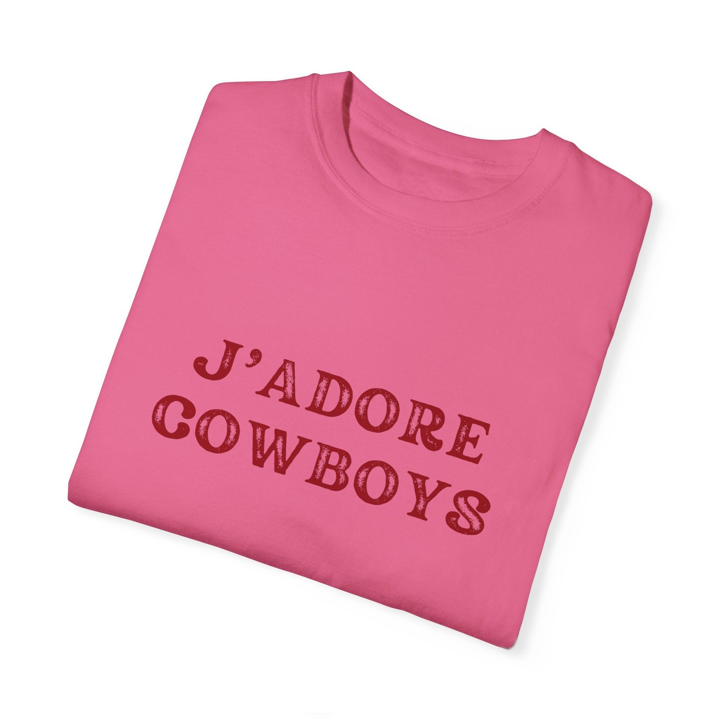 J'adore Cowboys Distressed Graphic Tee