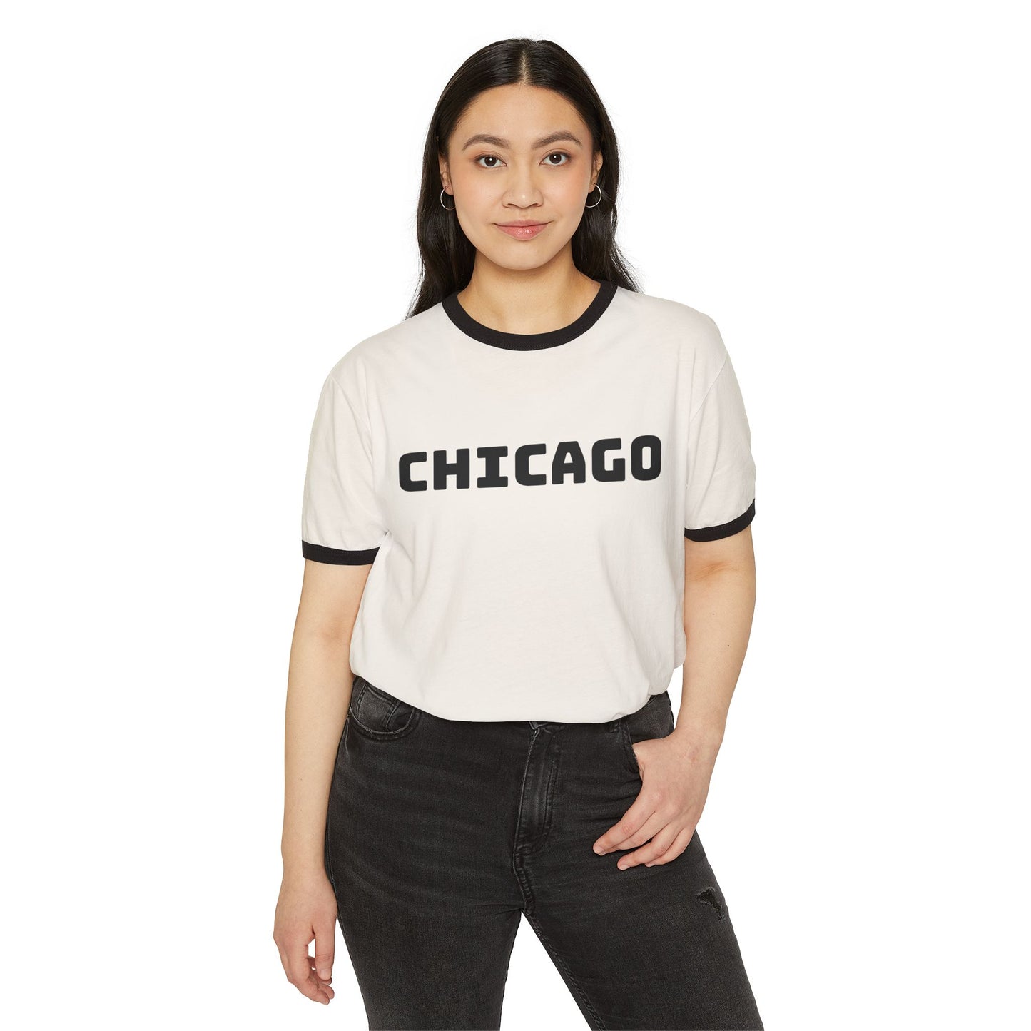 Chicago Unisex Cotton Ringer Tee