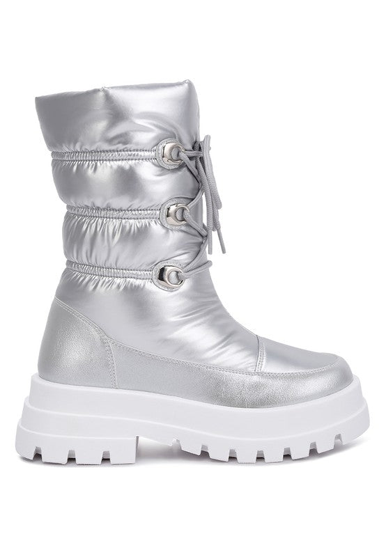 Silver Snowstorm Snow Boots