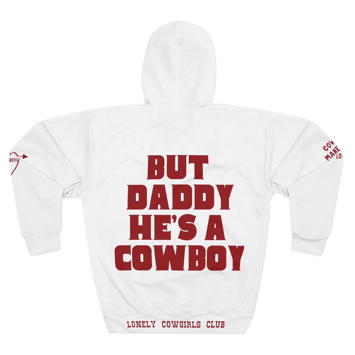 But Daddy He's a Cowboy Patchwork Hoodie