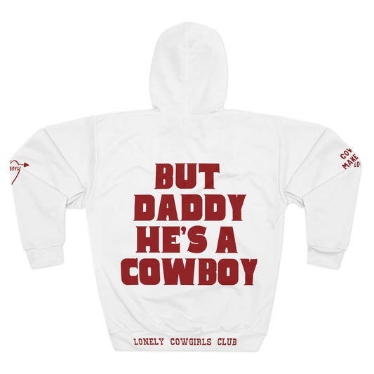 But Daddy He's a Cowboy Patchwork Hoodie