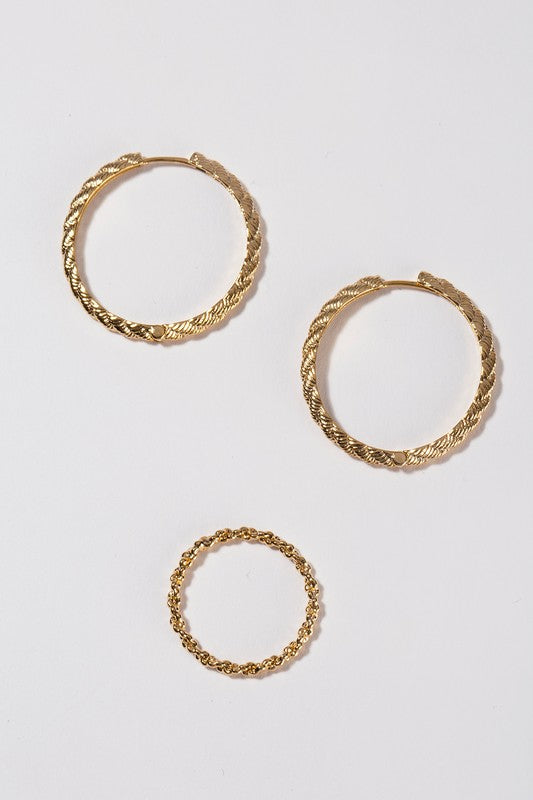 Twine Ring & Earring Set