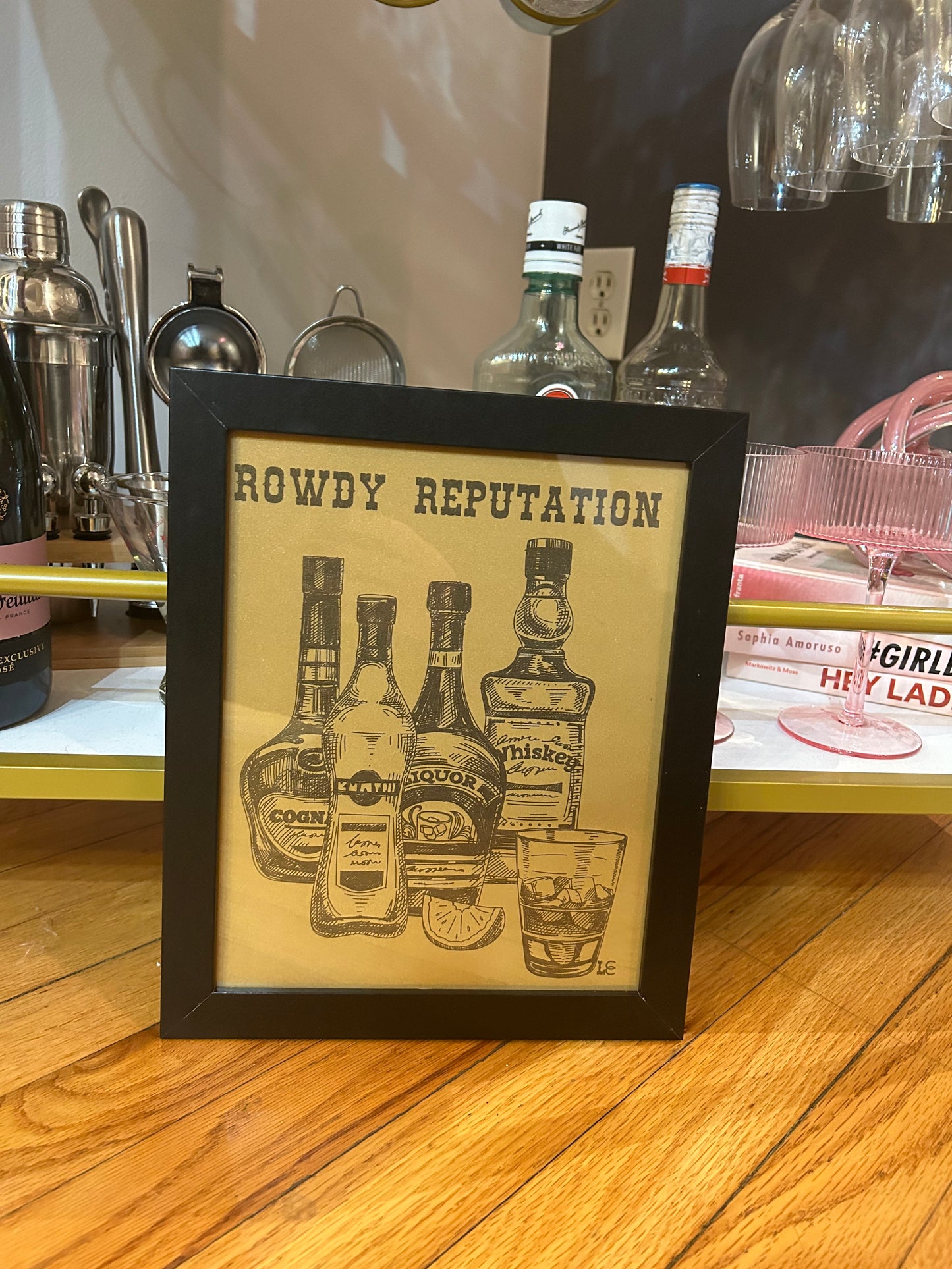 Rowdy Reputation - Red Unframed Print