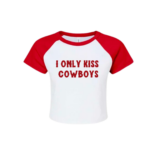 I Only Kiss Cowboys Baby Tee