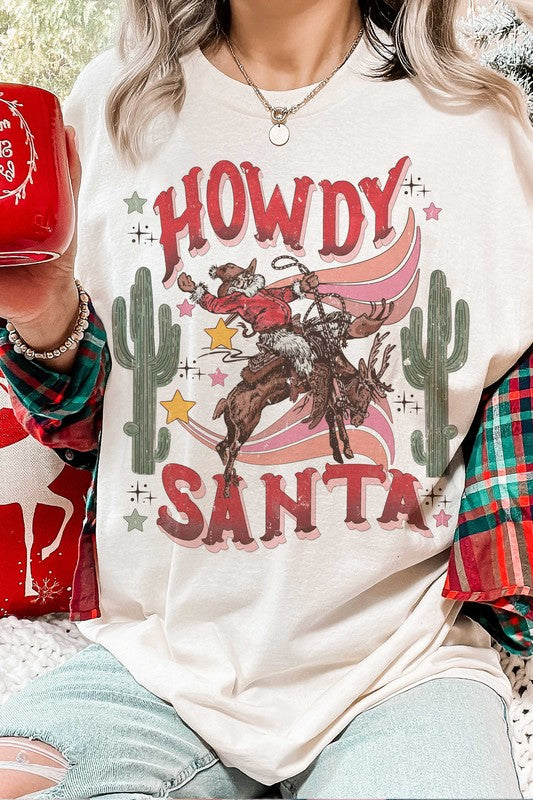 Howdy Santa Graphic Tee