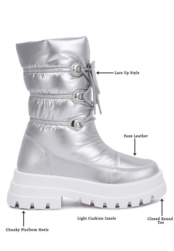 Silver Snowstorm Snow Boots