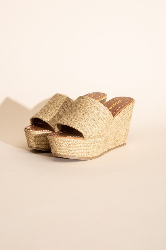 Jute Platform Wedges