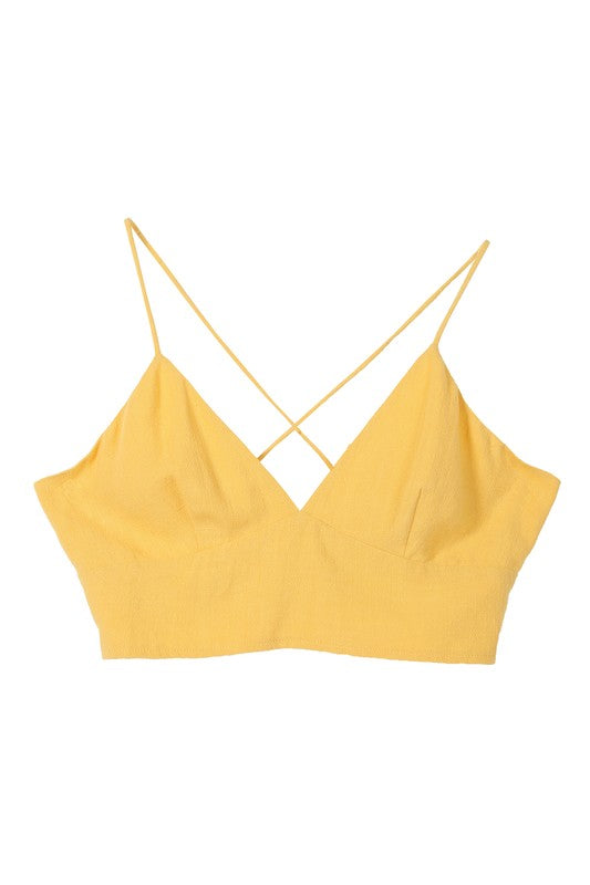 Yellow Cropped Tank