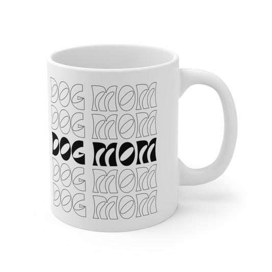 Dog Mom Retro Ceramic Mug