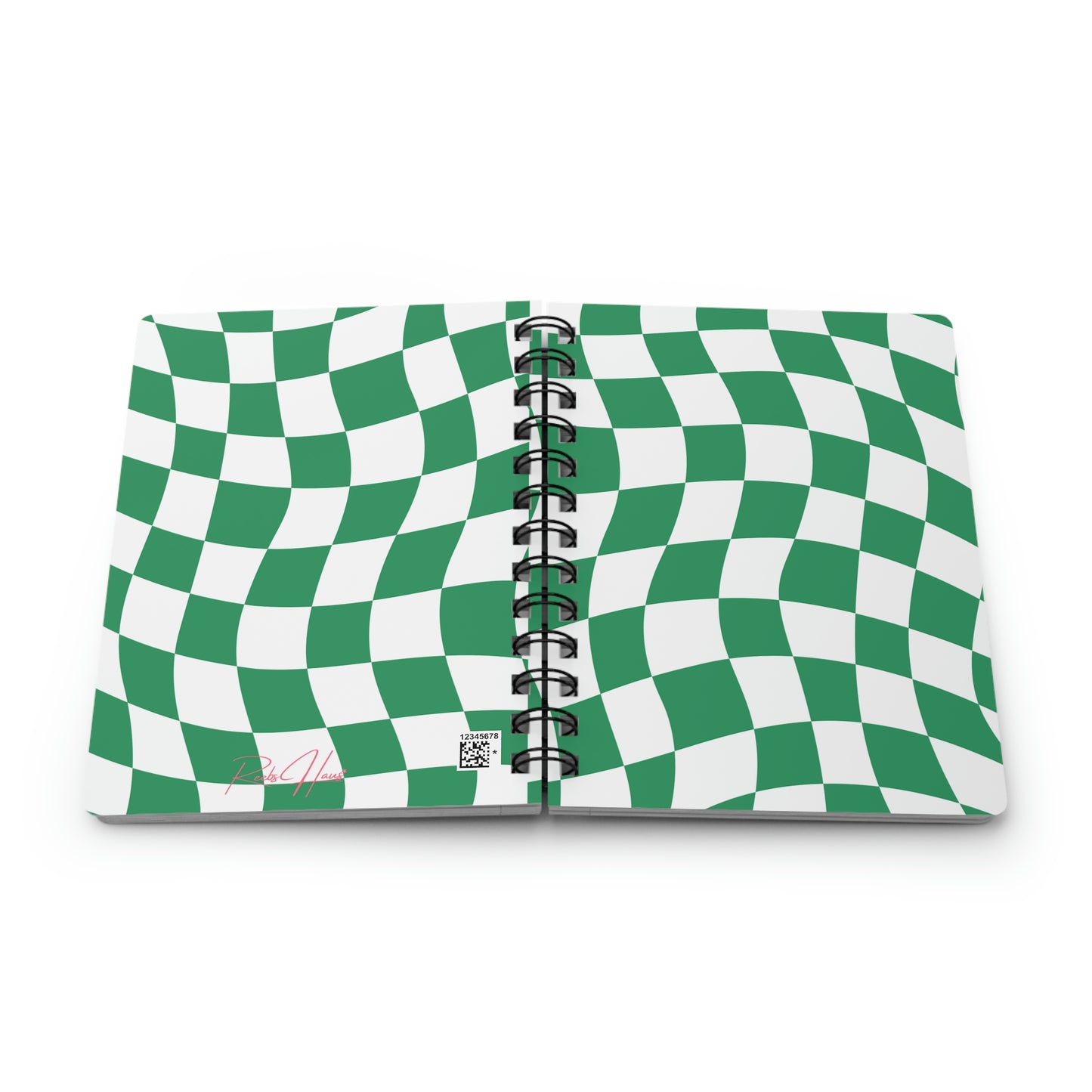 Green Checkered Journal