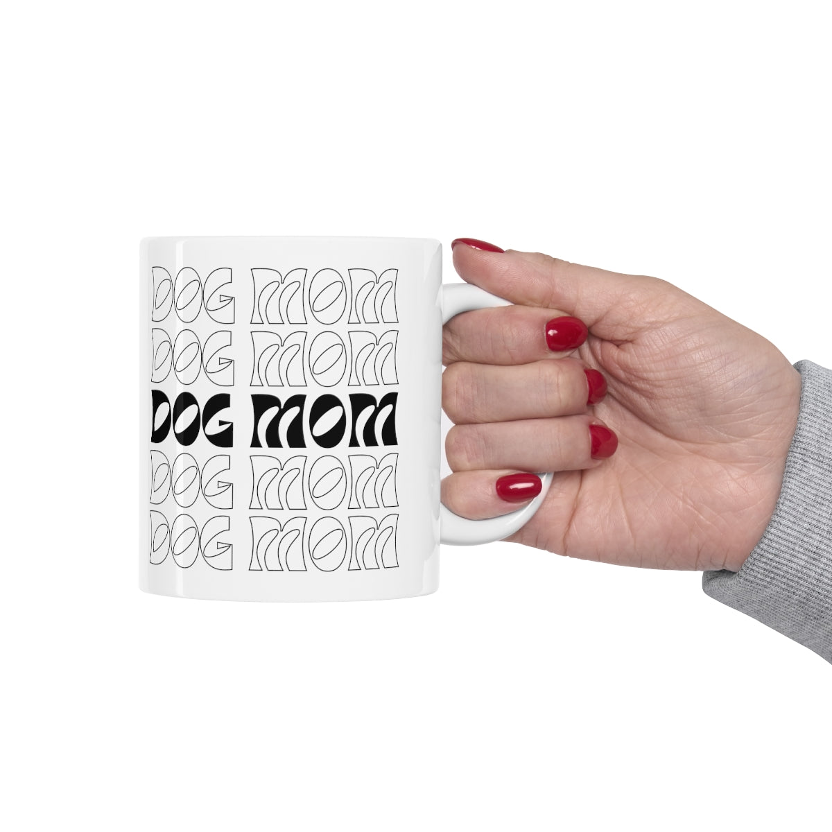 Dog Mom Retro Ceramic Mug