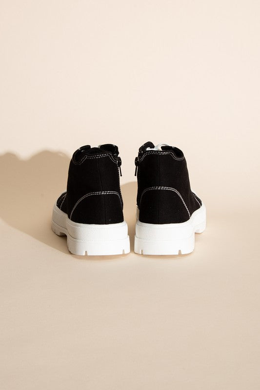 Black Platform Sneakers