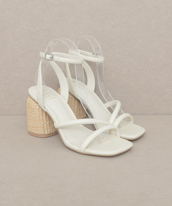 Strappy Wicker Heel