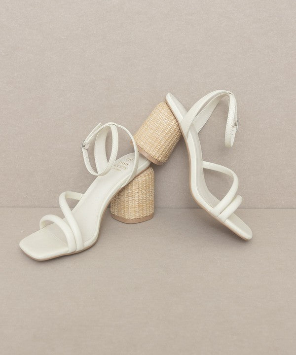 Strappy Wicker Heel