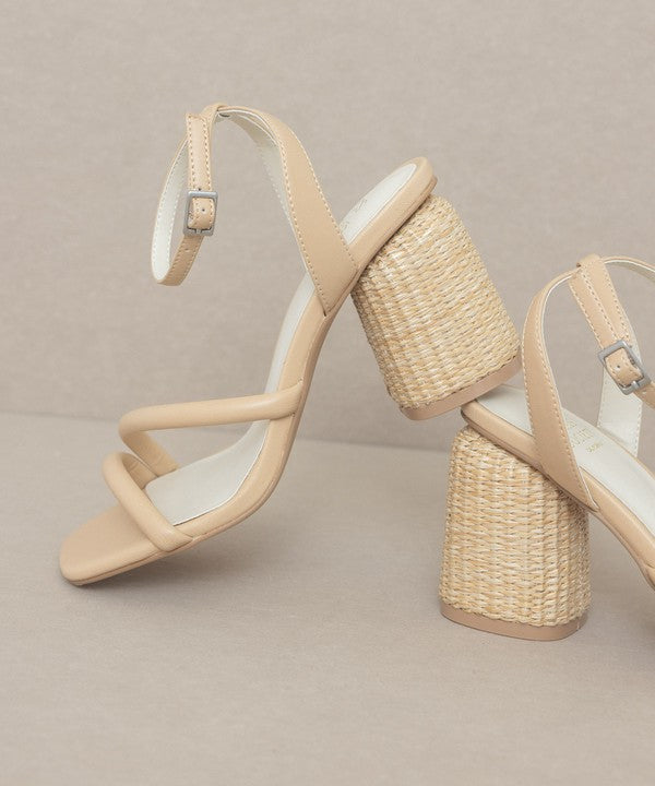 Strappy Wicker Heel