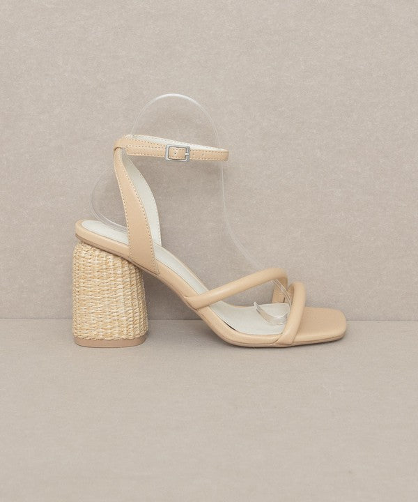 Strappy Wicker Heel