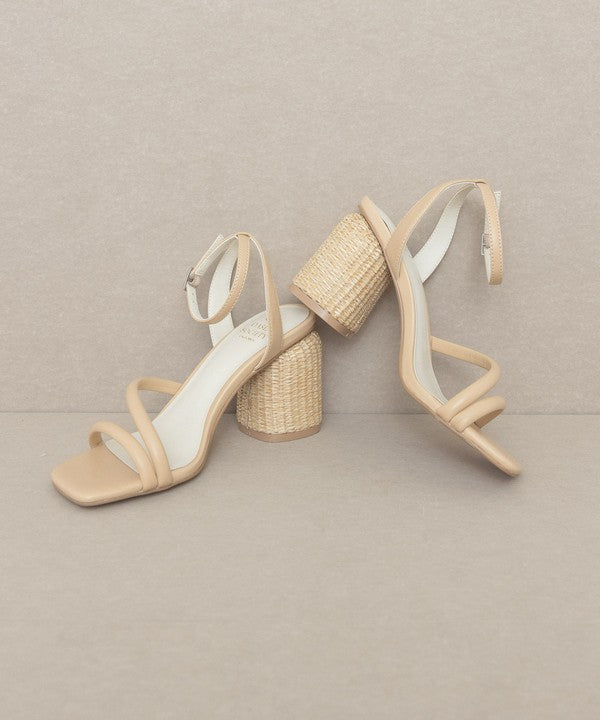 Strappy Wicker Heel