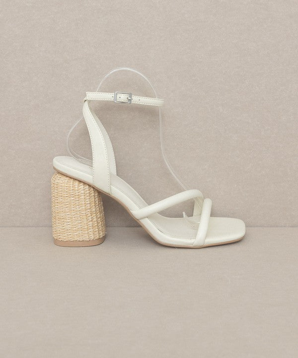 Strappy Wicker Heel