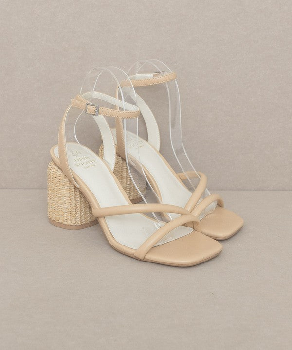 Strappy Wicker Heel