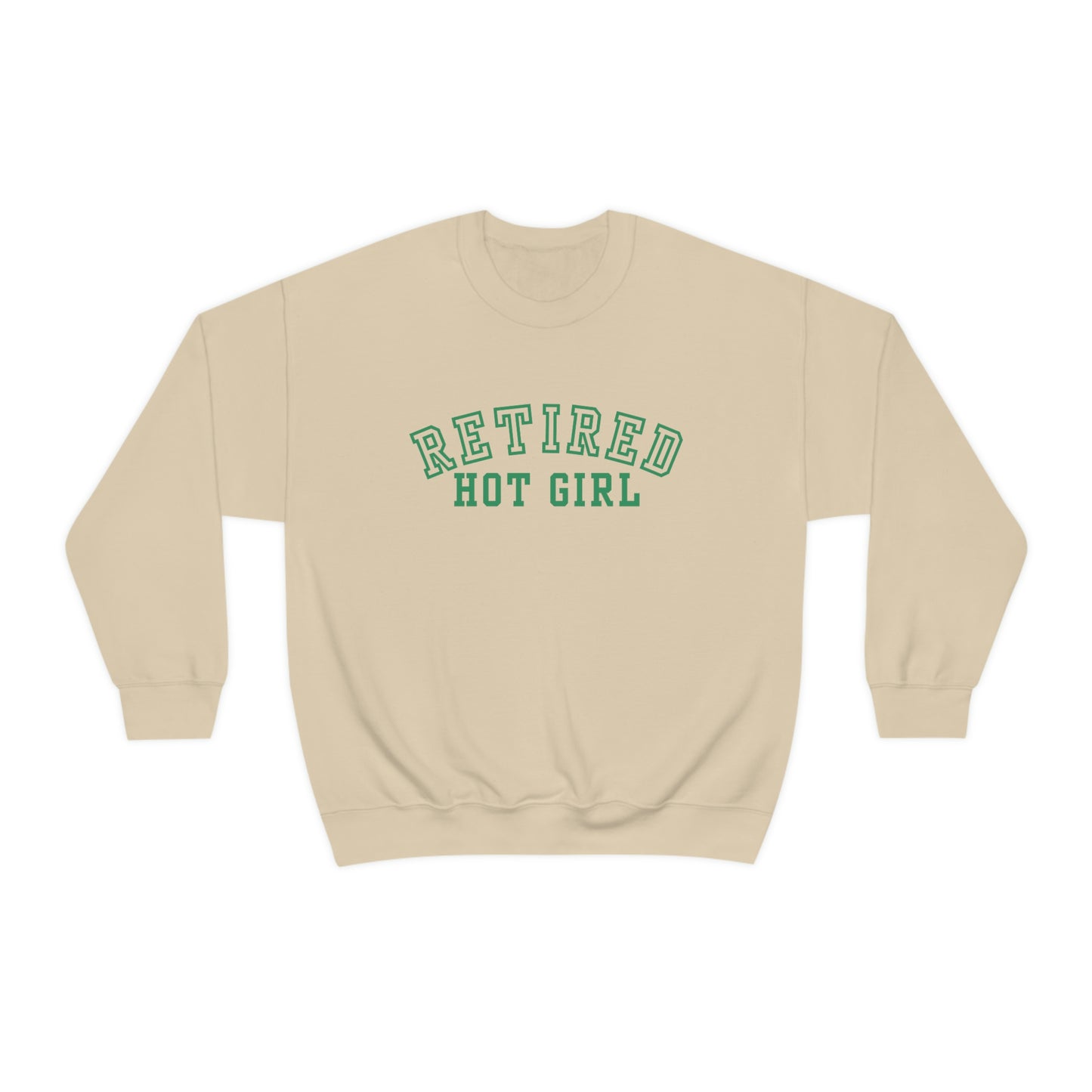 Retired Hot Girl Crewneck - Green