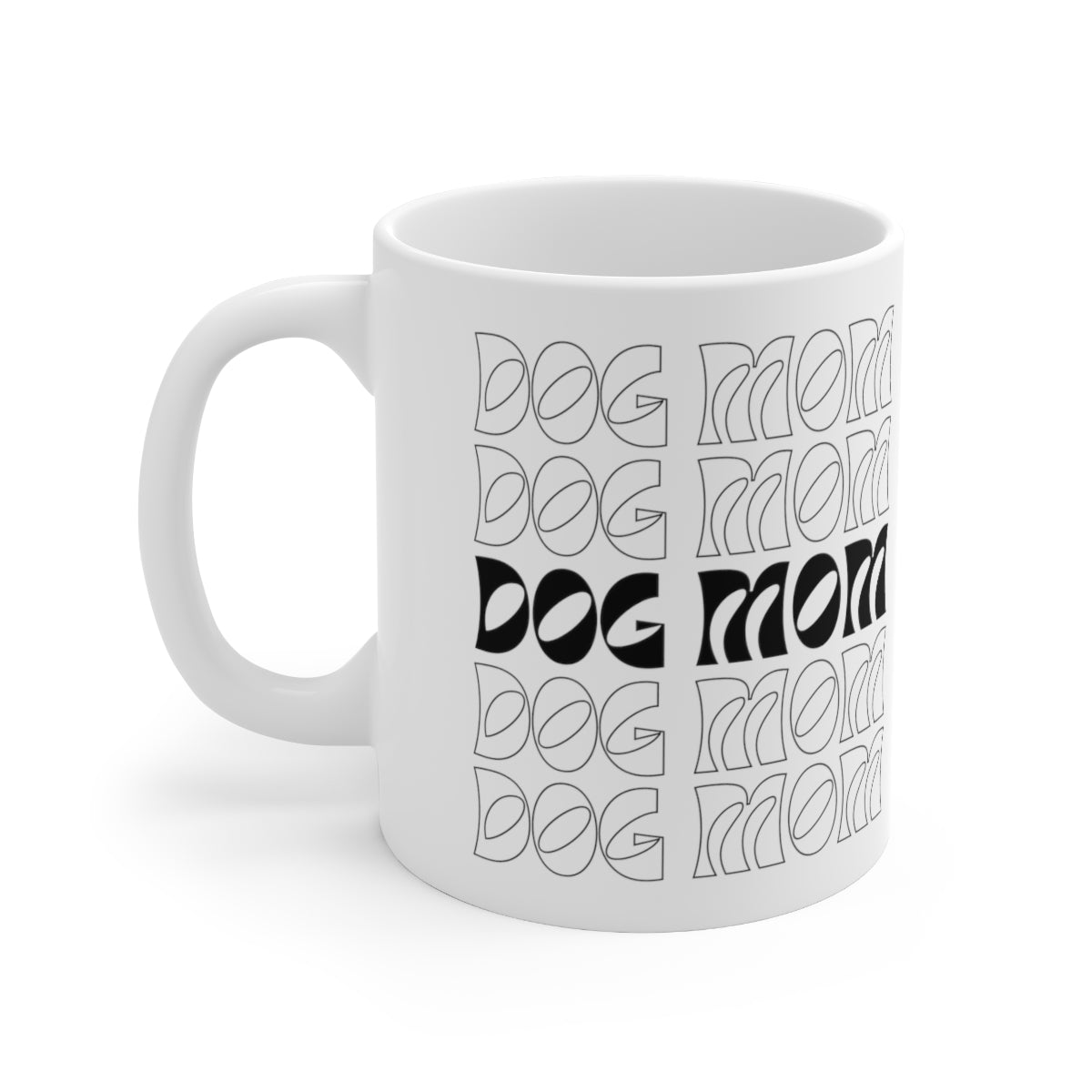 Dog Mom Retro Ceramic Mug