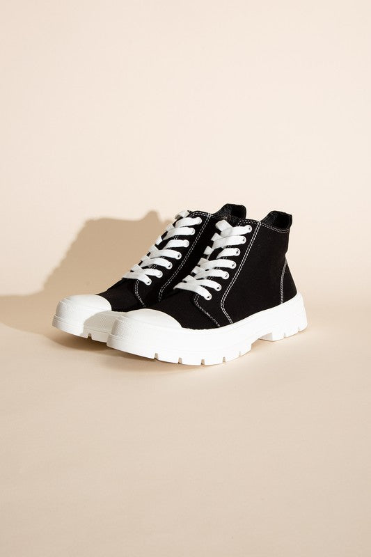 Black Platform Sneakers