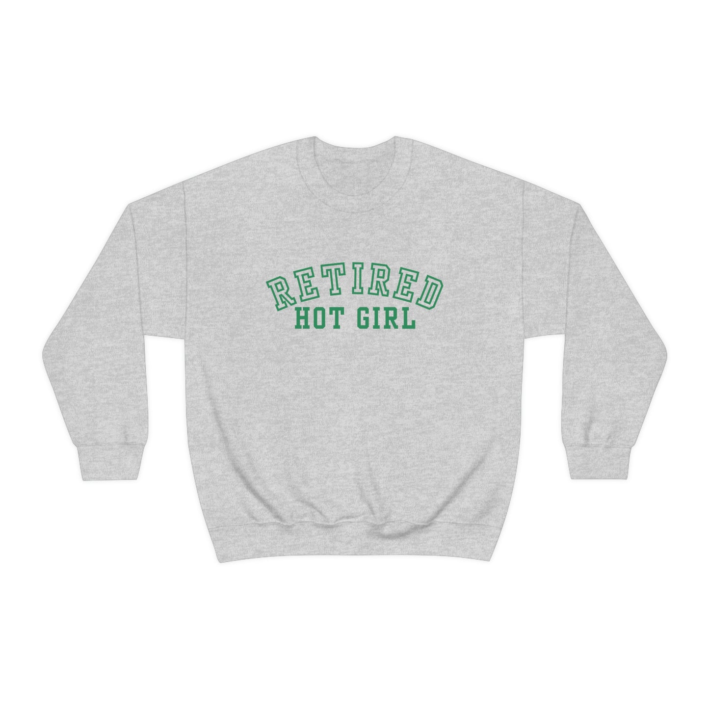 Retired Hot Girl Crewneck - Green