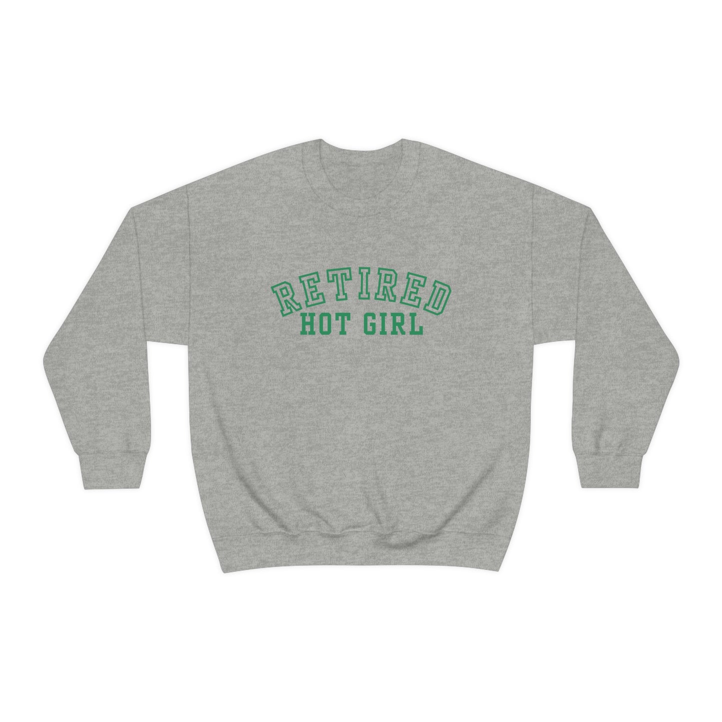 Retired Hot Girl Crewneck - Green