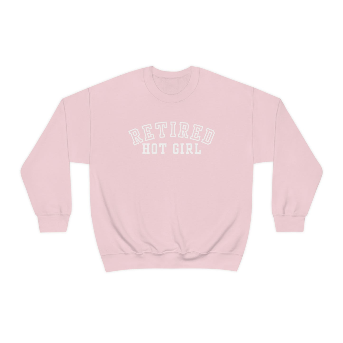 Retired Hot Girl Crewneck - White