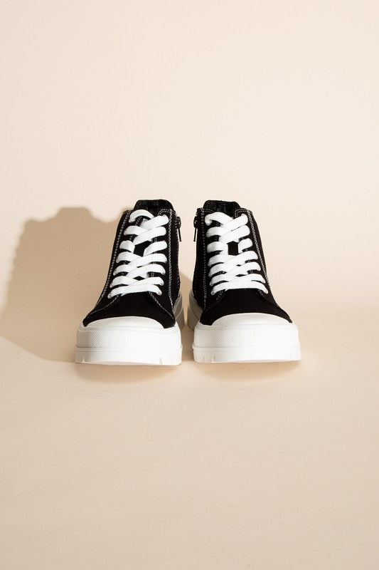 Black Platform Sneakers