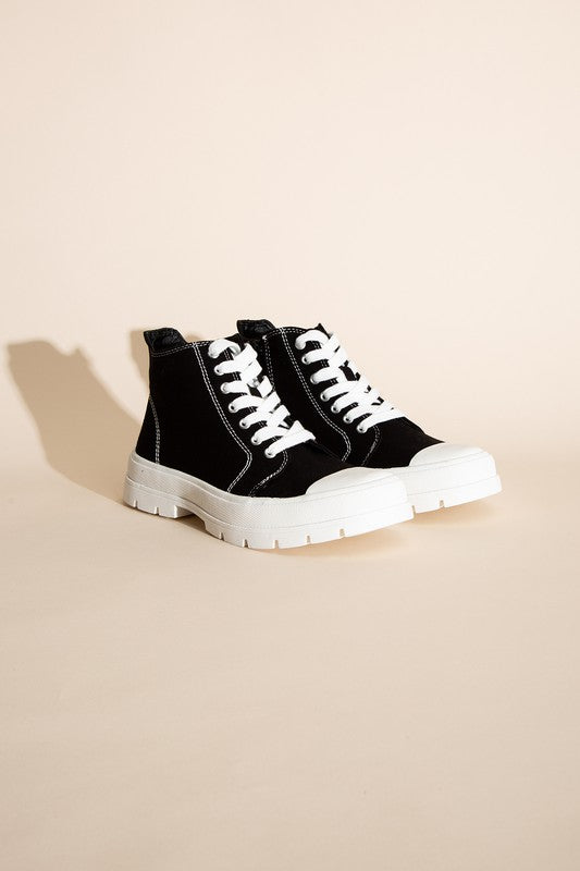 Black Platform Sneakers