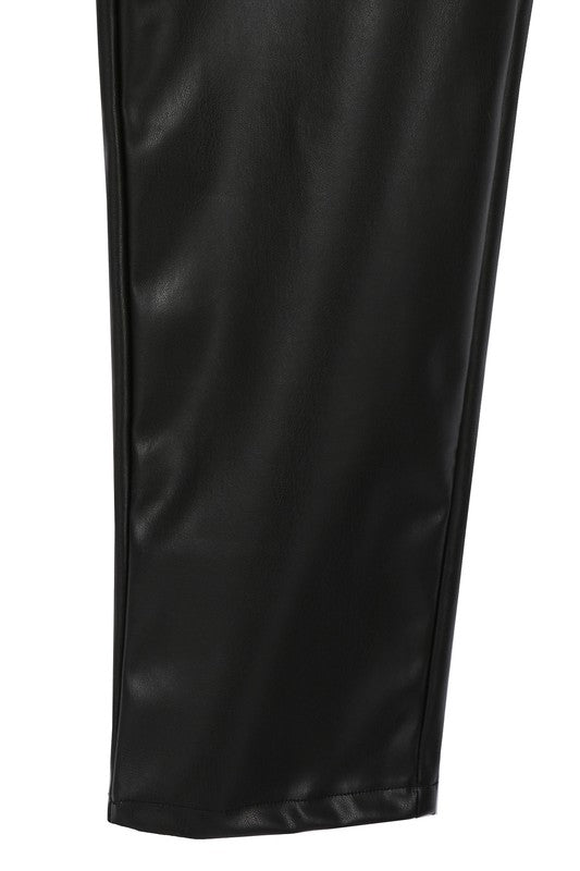 LEATHER PANTS - ANKLE LENGTH