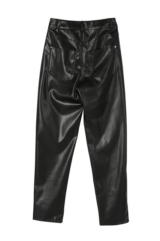 LEATHER PANTS - ANKLE LENGTH