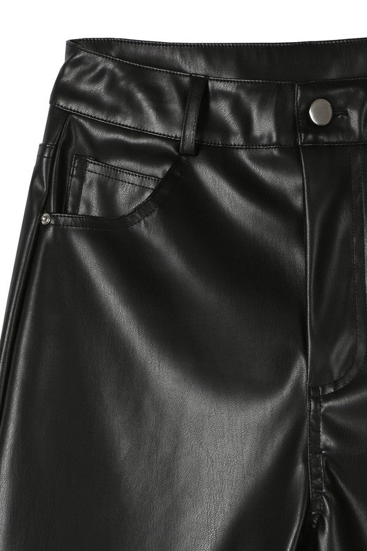 LEATHER PANTS - ANKLE LENGTH