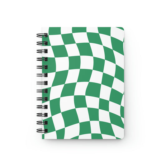 Green Checkered Journal