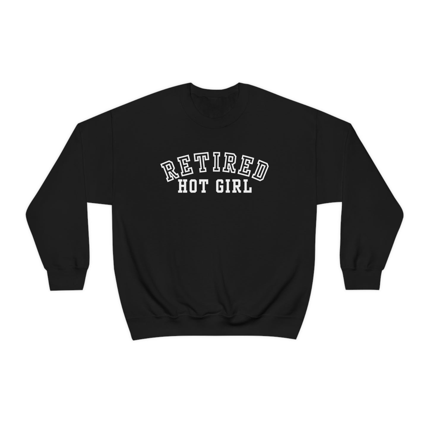 Retired Hot Girl Crewneck - White