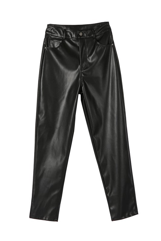 LEATHER PANTS - ANKLE LENGTH