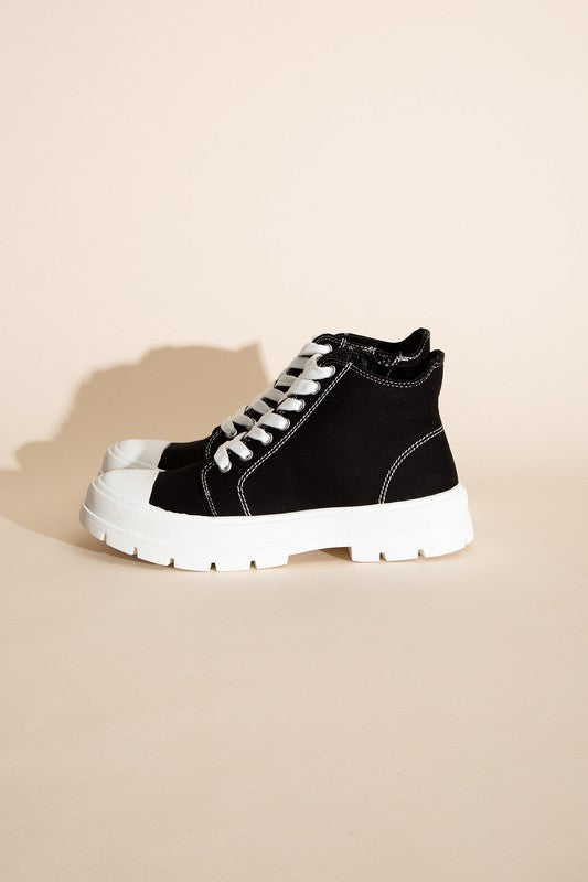 Black Platform Sneakers